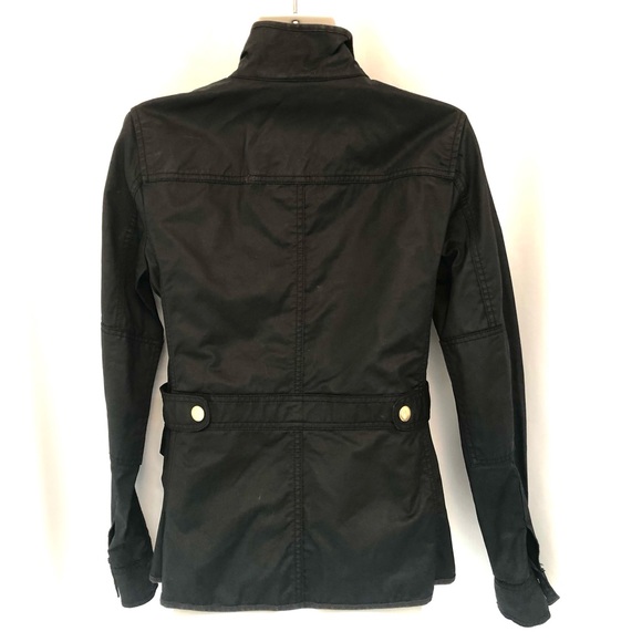 J CREW Black Cotton Relaxed Boyfriend Field Utility Jacket - Picture 6 of 11